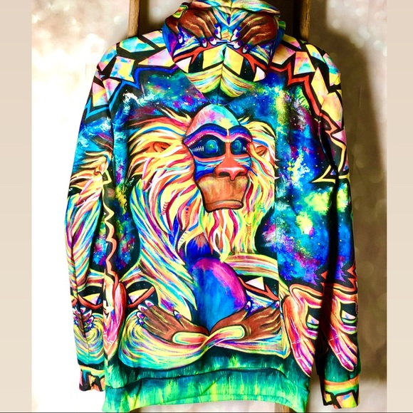 Urban Outfitters Other - Electro Threads Meditating Rafiki Hoodie